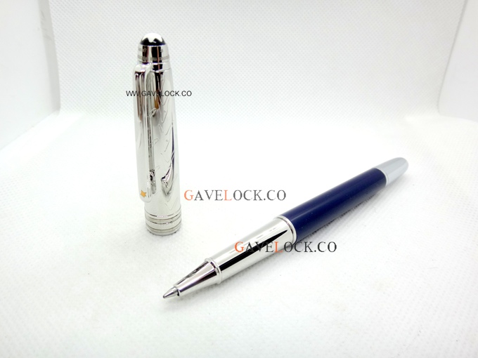 Montblanc Le Petit Prince Blue Barrel Silver Cap & Blue Barrel Rollerball Pen